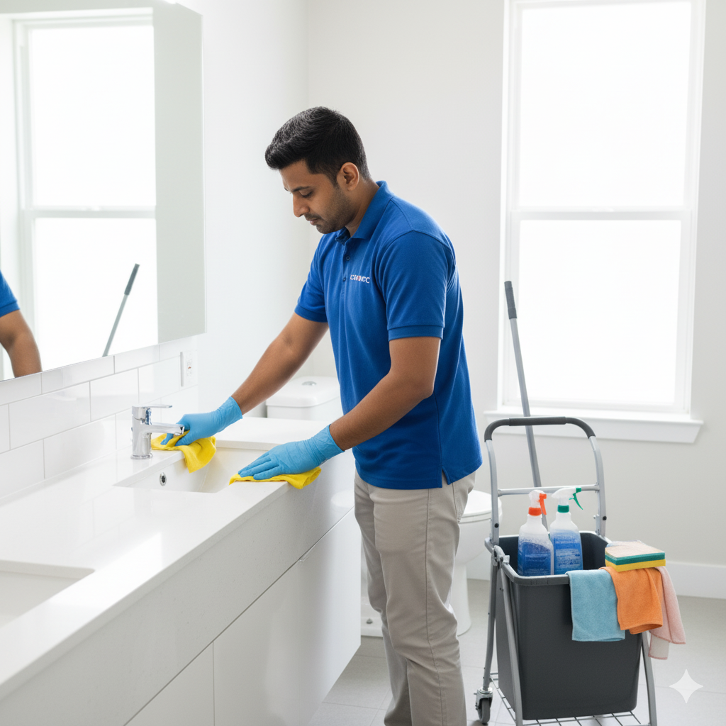 bathroom cleaning