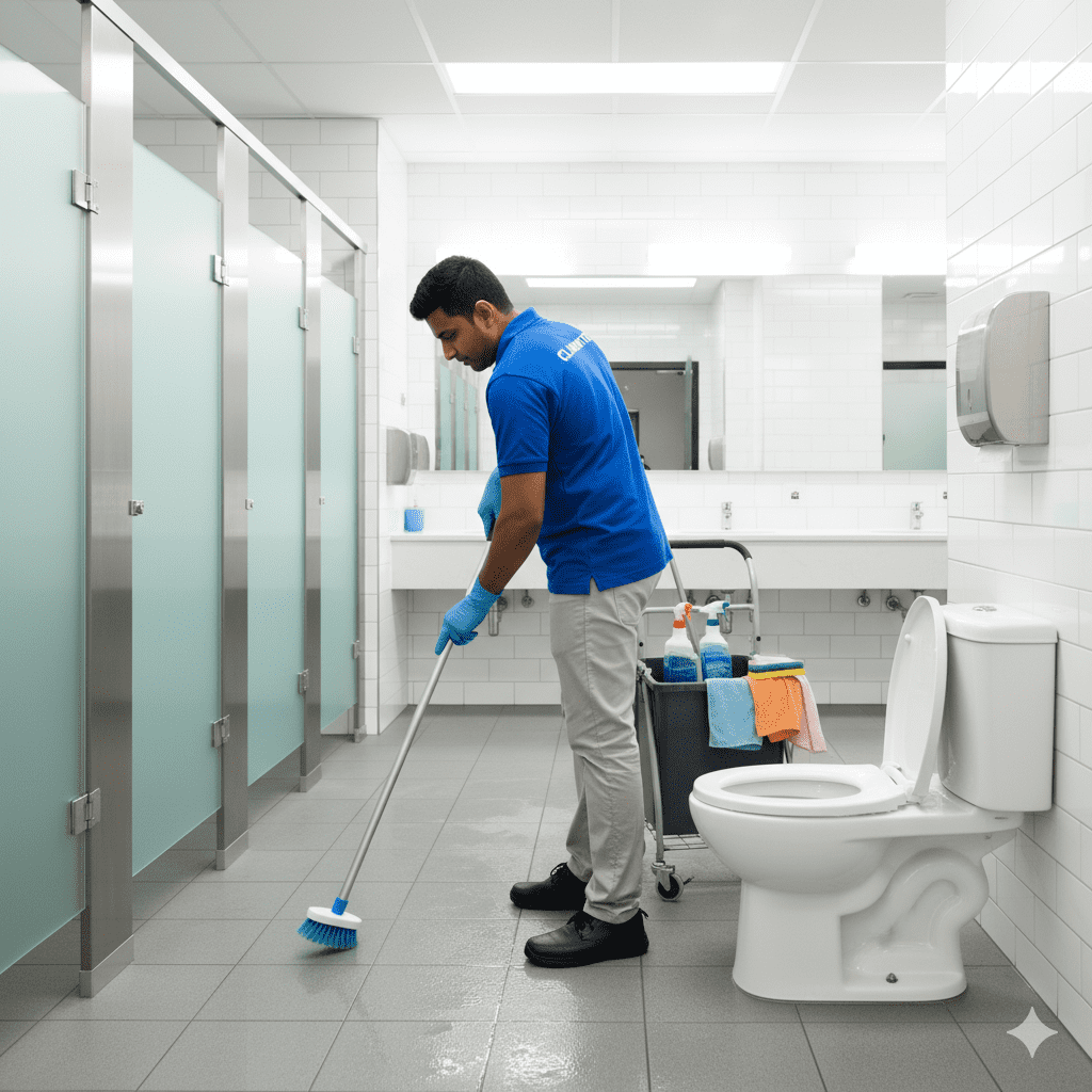 commercial bathroom cleaning services